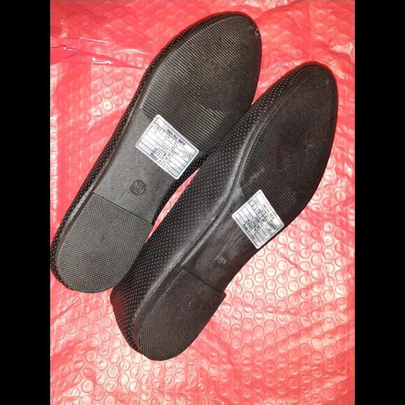 Amazon Black Fashion Slip on Rounded Toe Ballet Flat Shoes 9 - Picture 3 of 3